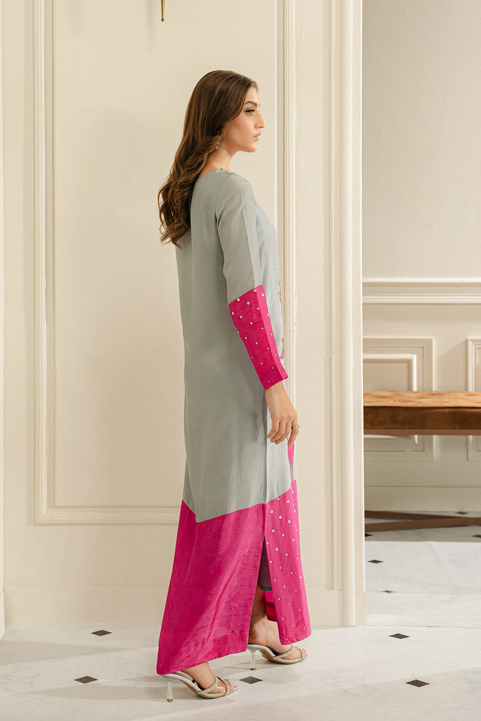Alishba Abbasi - Cya Shirt, Trouser with Dupatta - COD | 40% OFF