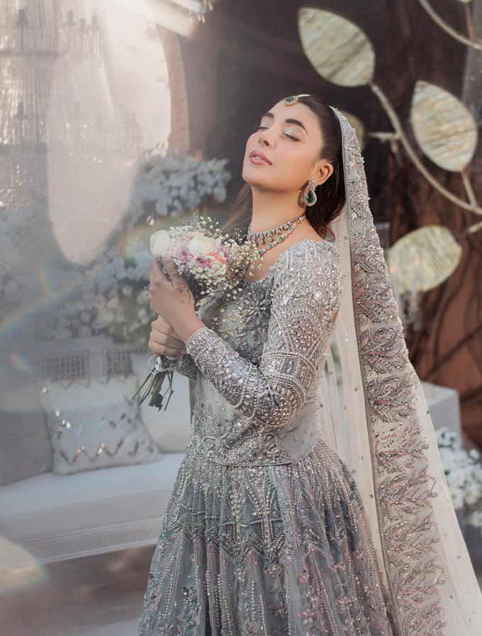 Urwa Hocane - Embroidery Noory Valima Dress | 60% OFF