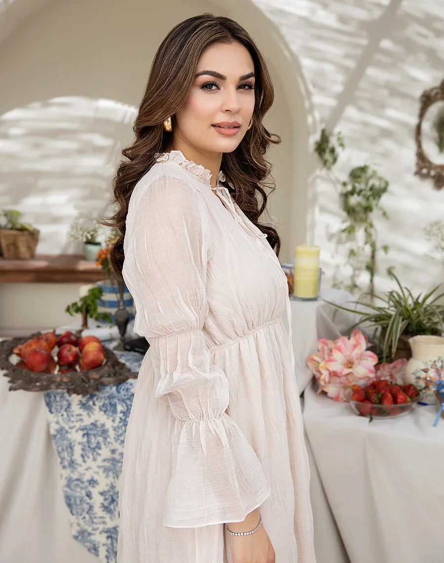 White Chiffon Maxi - COD | 30% OFF