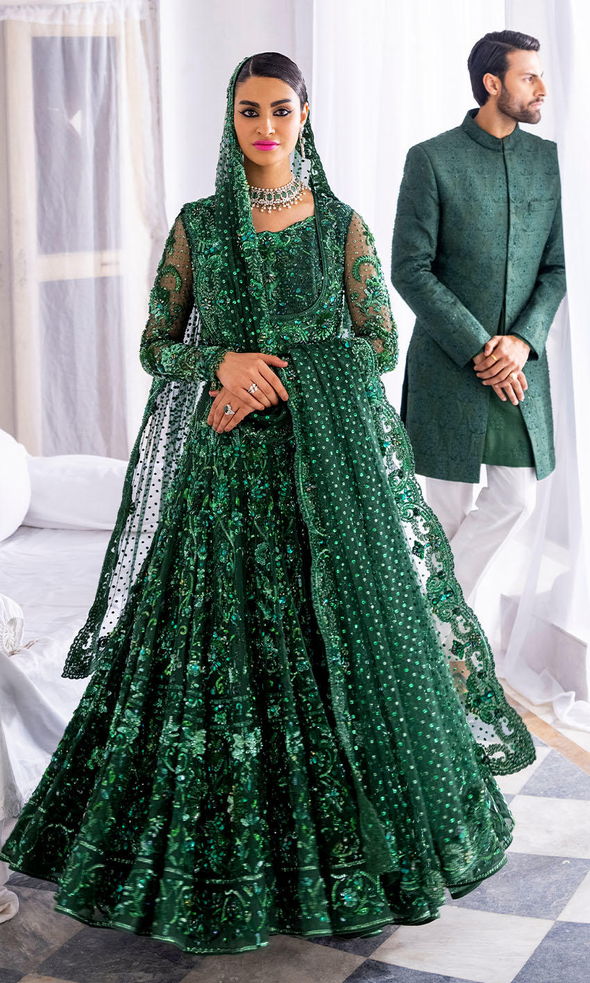 Saboor Ali - Mint Maxi, Trouser and Dupatta set | 70% OFF