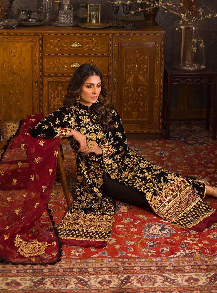 Ayeza Khan - Ciyna Shirt, Trouser with Dupatta outfit - COD | 45% OFF