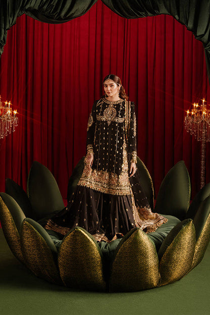 Durefishan Saleem - Afreen Shirt, Ghagra and Dupatta - COD | 30% OFF