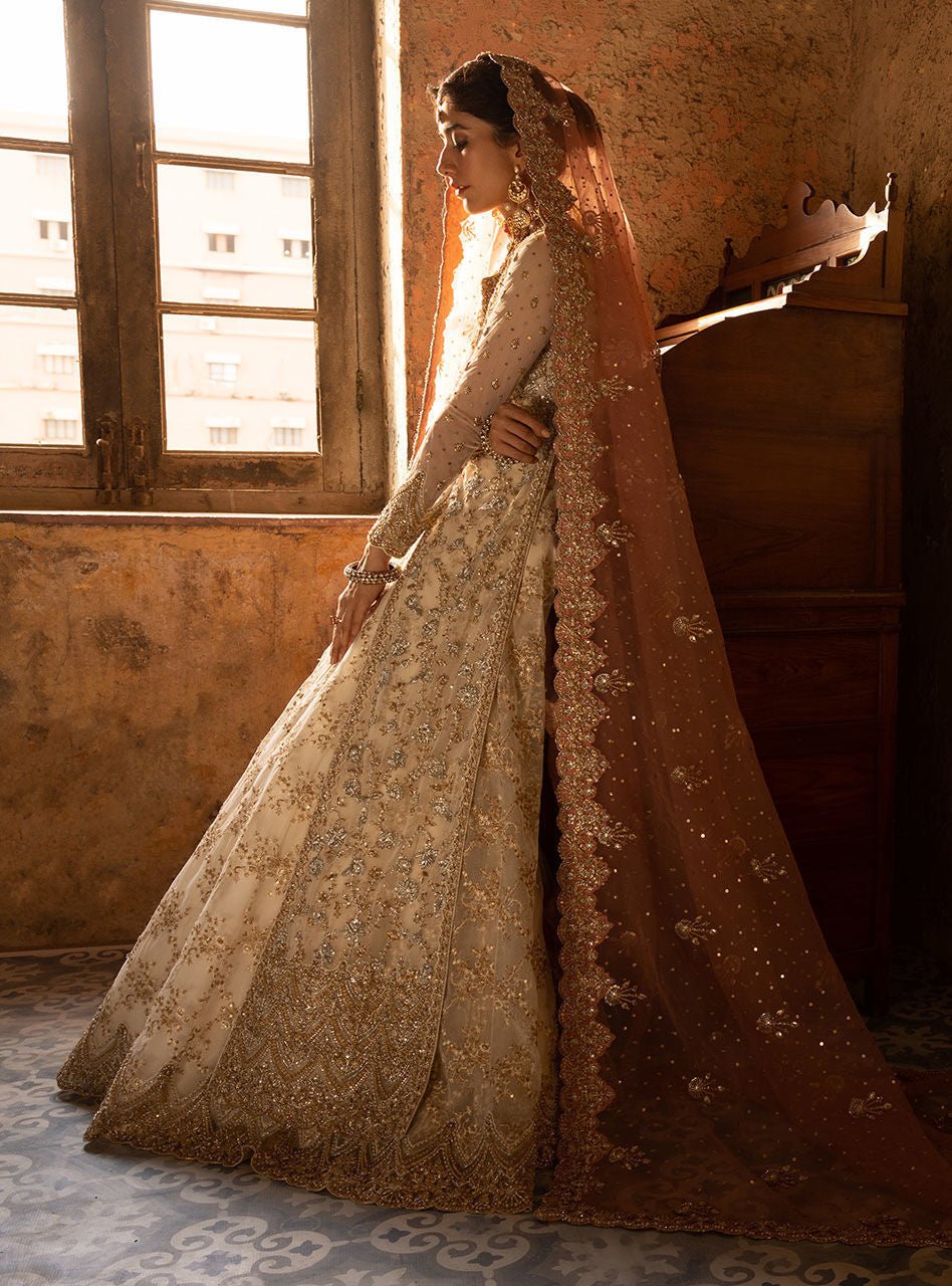 Syra Yousuf - Dona Shirt, Lehenga with Dupatta - COD | 30% OFF