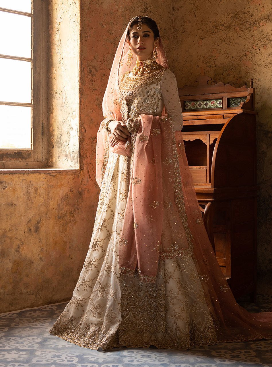 Syra Yousuf - Dona Shirt, Lehenga with Dupatta - COD | 30% OFF