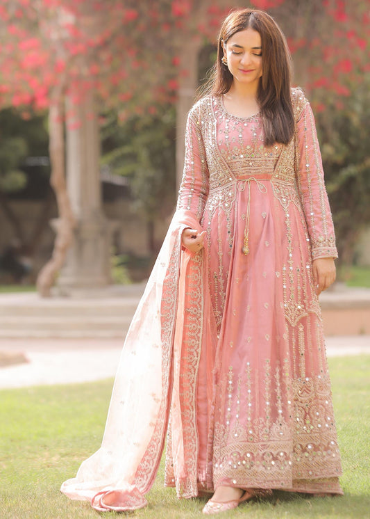 Yumna Zaidi - Kiyani Shirt, Trouser and Dupatta set - COD | 50% OFF