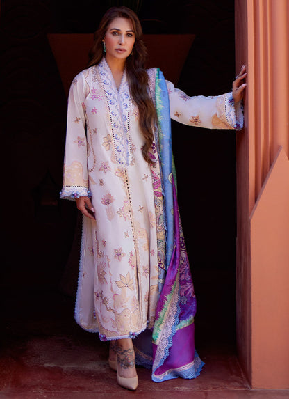 Reema Khan - Miwa Ivory Luxury Lawn Dress | FLAT 50% OFF