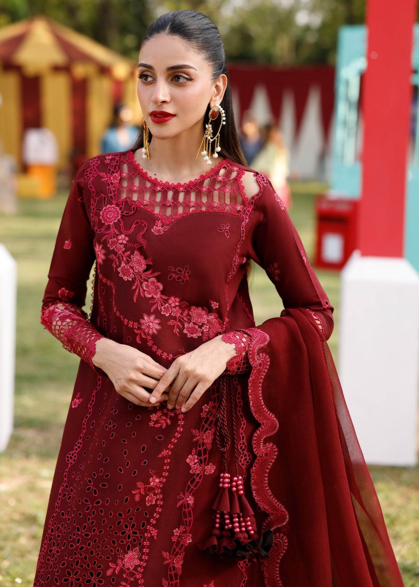 Anmol Baloch - Reema Shirt, Trouser and Duaptta set - COD | 40% OFF