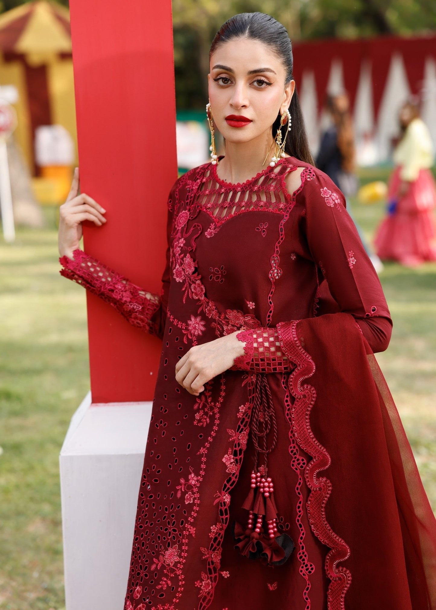 Anmol Baloch - Reema Shirt, Trouser and Duaptta set - COD | 40% OFF