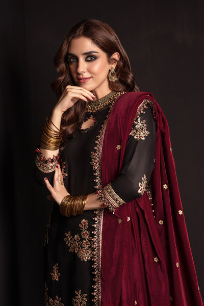 Maya Ali - Aura Shirt, Trouser and Dupatta | Stitched | 50% OFF