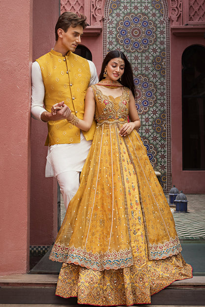 Anmol Baloch - Mystic Marigold Maxi, Lehenga and Dupatta | 60% OFF