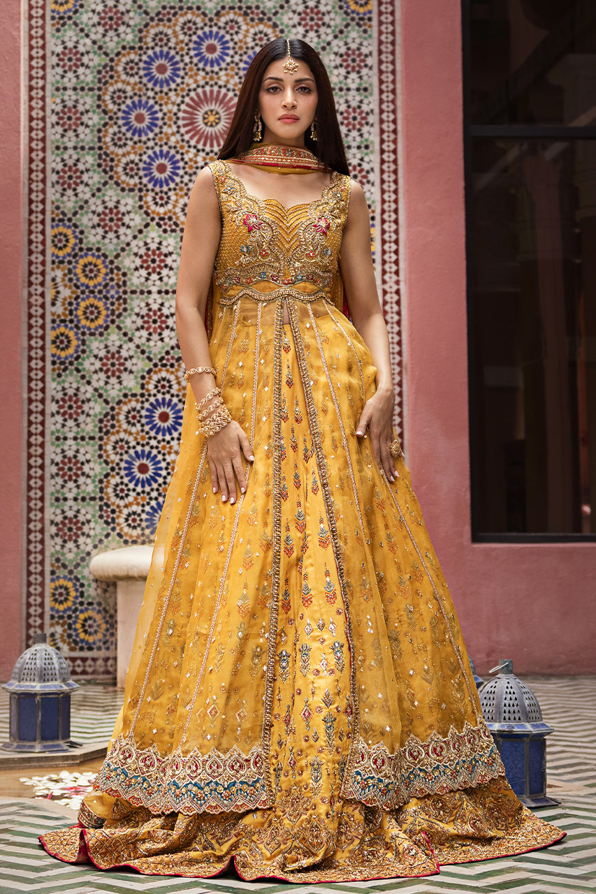 Anmol Baloch - Mystic Marigold Maxi, Lehenga and Dupatta | 60% OFF