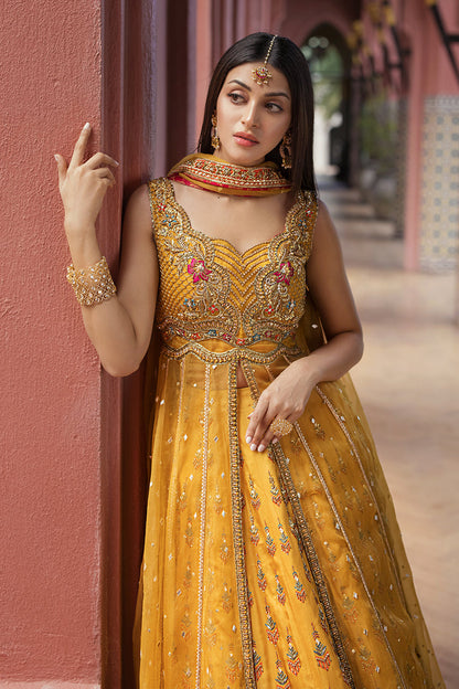 Anmol Baloch - Mystic Marigold Maxi, Lehenga and Dupatta | 60% OFF