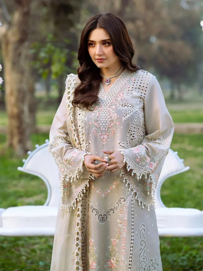 Durefishan Saleem - Eiya Shirt, Trouser and Dupatta - COD | 40% OFF