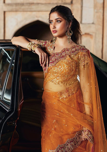 Sajal Ali - Rimsel Saree - COD | 50% OFF