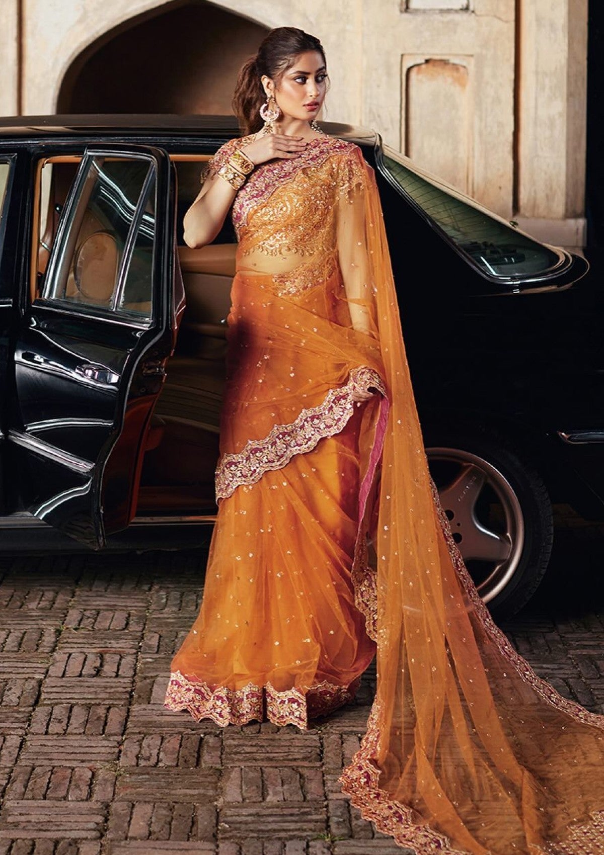 Sajal Ali - Rimsel Saree - COD | 50% OFF