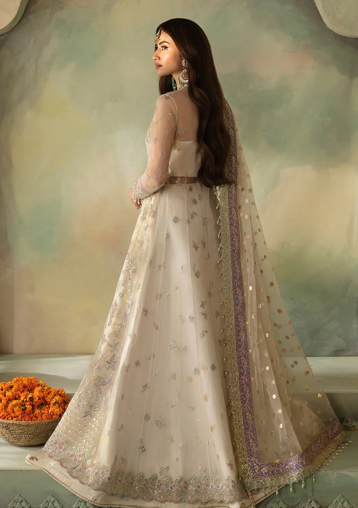Sana Javed - Gita Shirt, Lehenga with Dupatta - COD | 50% OFF