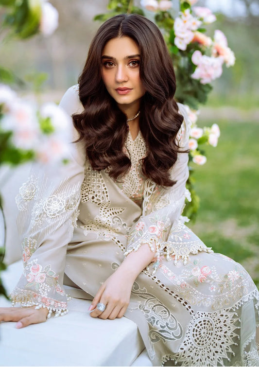 Durefishan Saleem - Yuna Shirt, Trouser with Dupatta - COD | 50% OFF