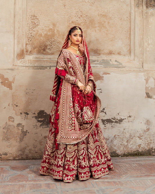 Sajal Ali - Red Bridal Gown | 50% OFF