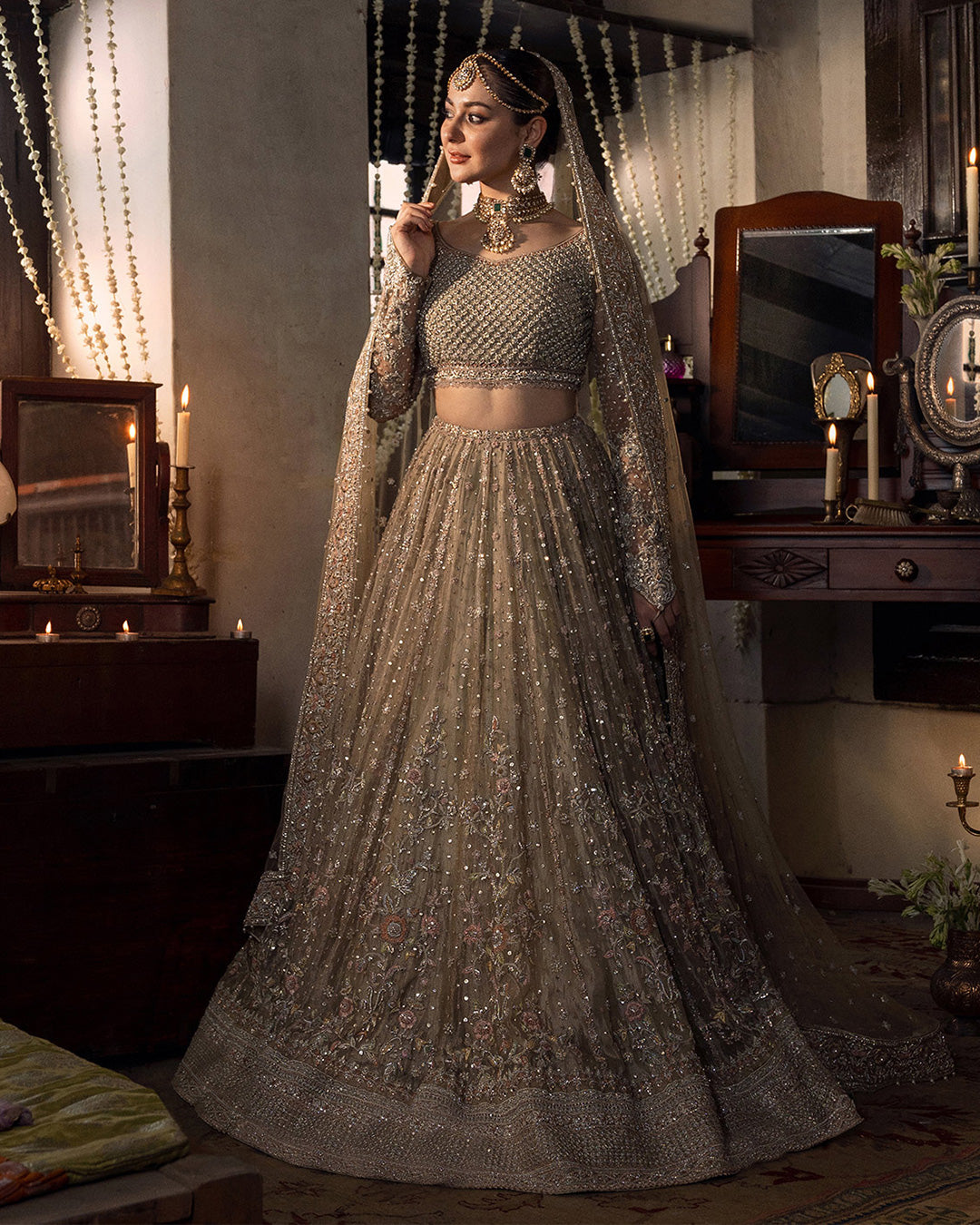 Hania Aamir - Mah Choli, Lehenga with Dupatta - COD | 30% OFF