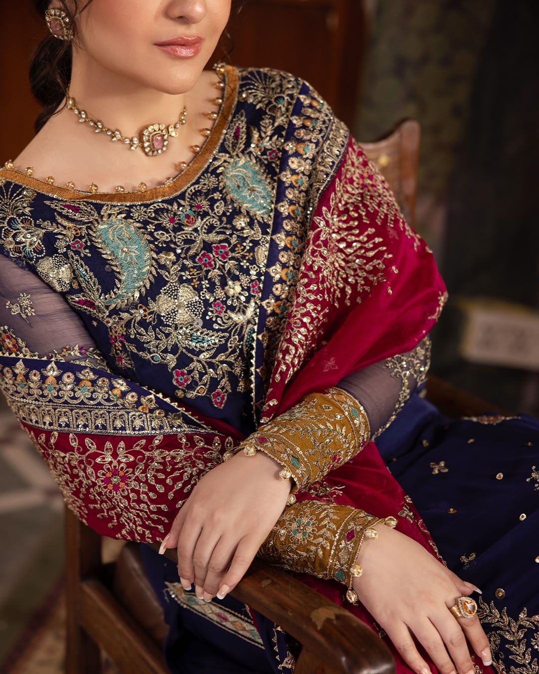 Yumna Zaidi - Hues Shirt, Trouser with Dupatta | 40% OFF