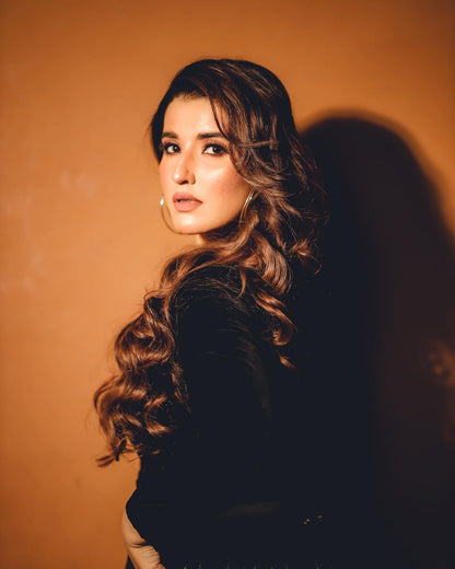 Hareem Farooq - Black velvet Maxi | 50% OFF