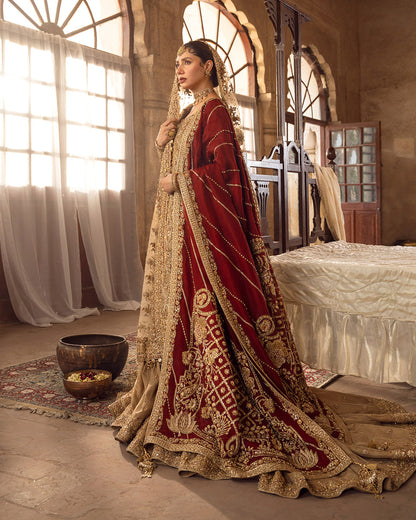 Mahira Khan -  Golden Bridal | FLAT 60% OFF