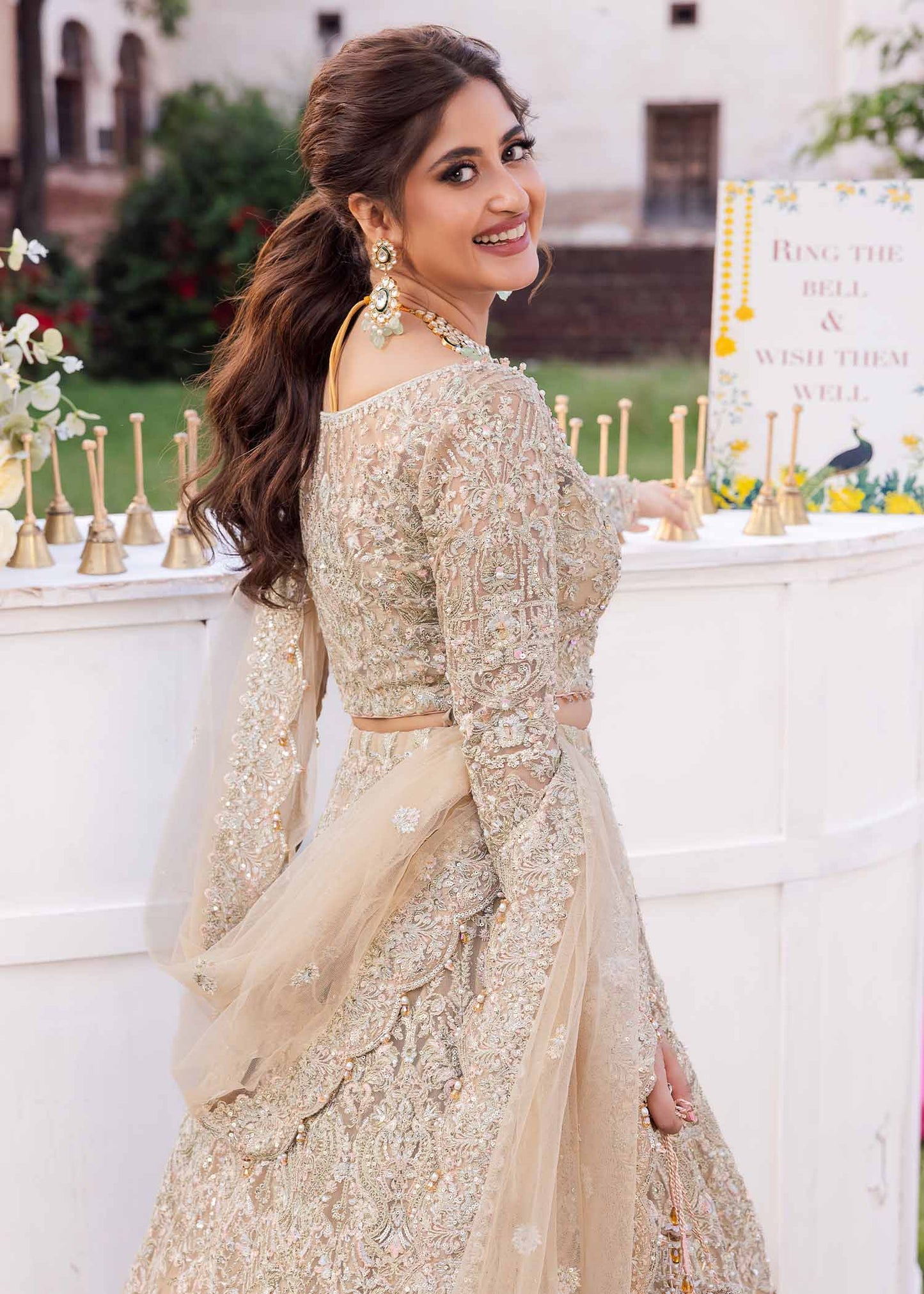 Sajal Ali Lehenga Choli LIGHT PINK Dress | 50% OFF