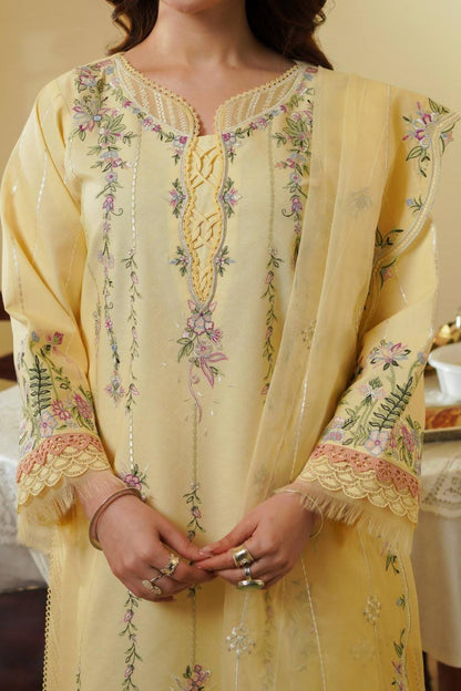 Hania Aamir - EMBROIDERED TUSCAN CREAM | 50% OFF | Stitched