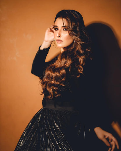 Hareem Farooq - Black velvet Maxi | 50% OFF