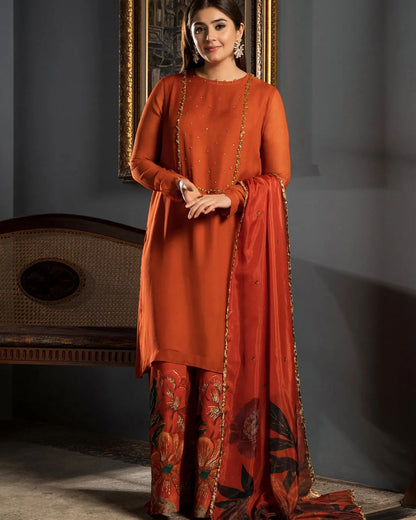 Durefishan Saleem - Niar Shirt, Pants and Dupatta outfit | 50% OFF