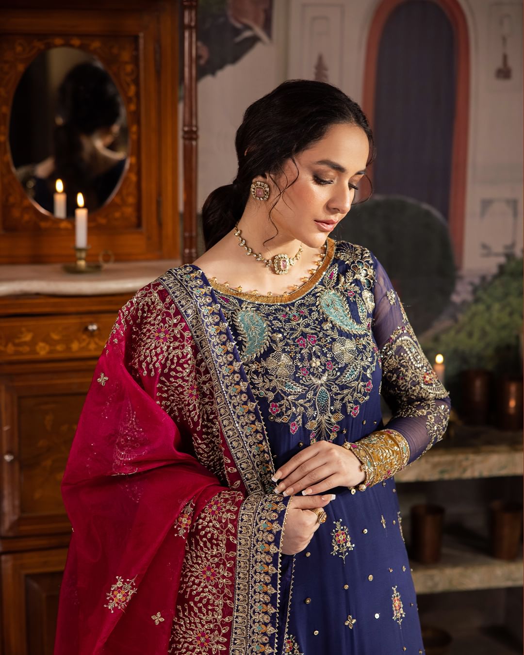 Yumna Zaidi - Hues Shirt, Trouser with Dupatta | 40% OFF