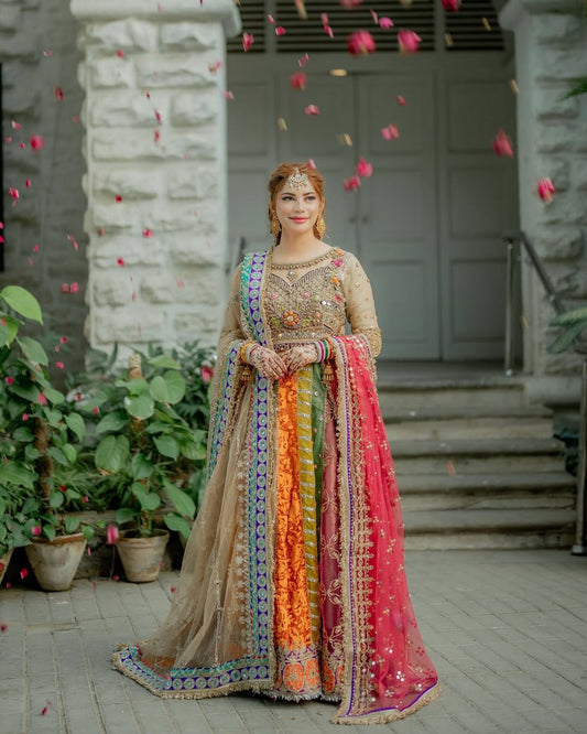 Neelam Muneer -  Mesuri Shirt, Lehenga and Dupatta Outfit | COD | 50% OFF