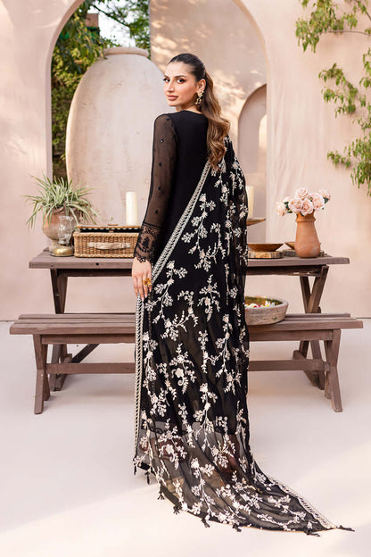 Laiba Khan Starry Black Bliss Shirt, Trouser and Dupatta set | 40% OFF | COD