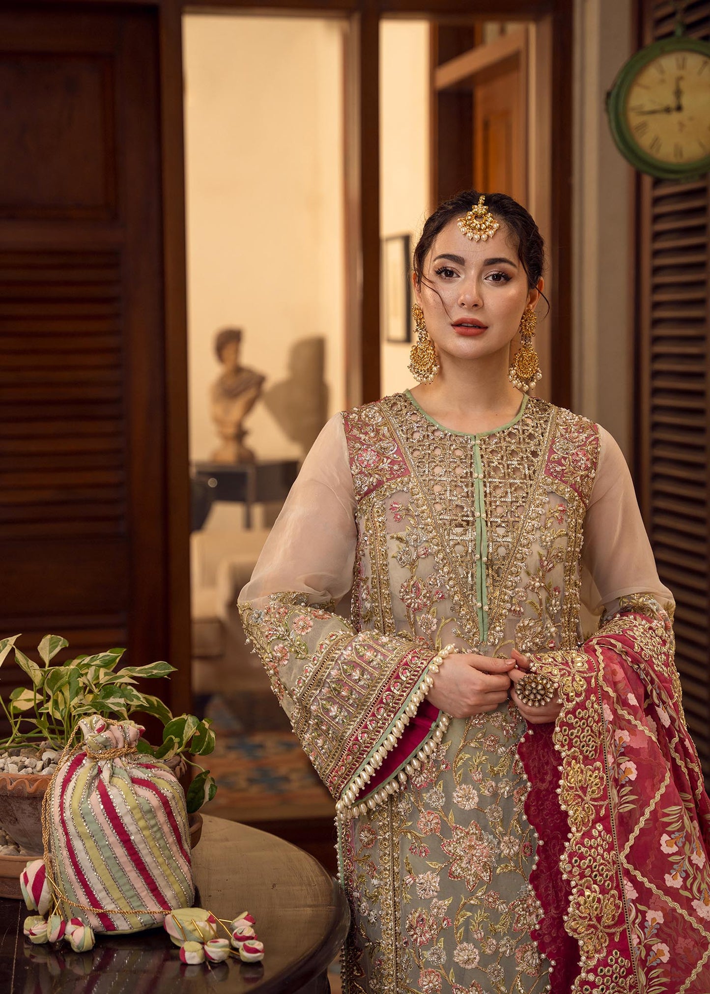 Hania Aamir - Amala Shirt, Flapper and Dupatta - COD | 30% OFF