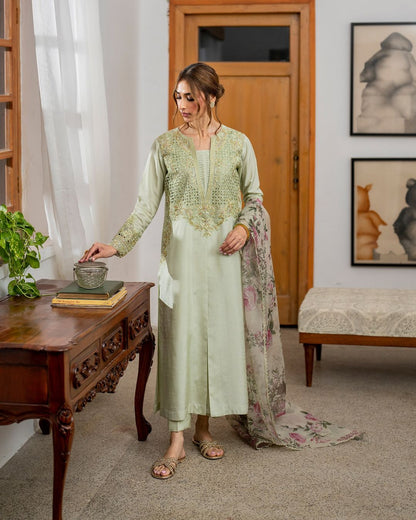 serene Shalom Shirt, Trouser and Dupatta set.