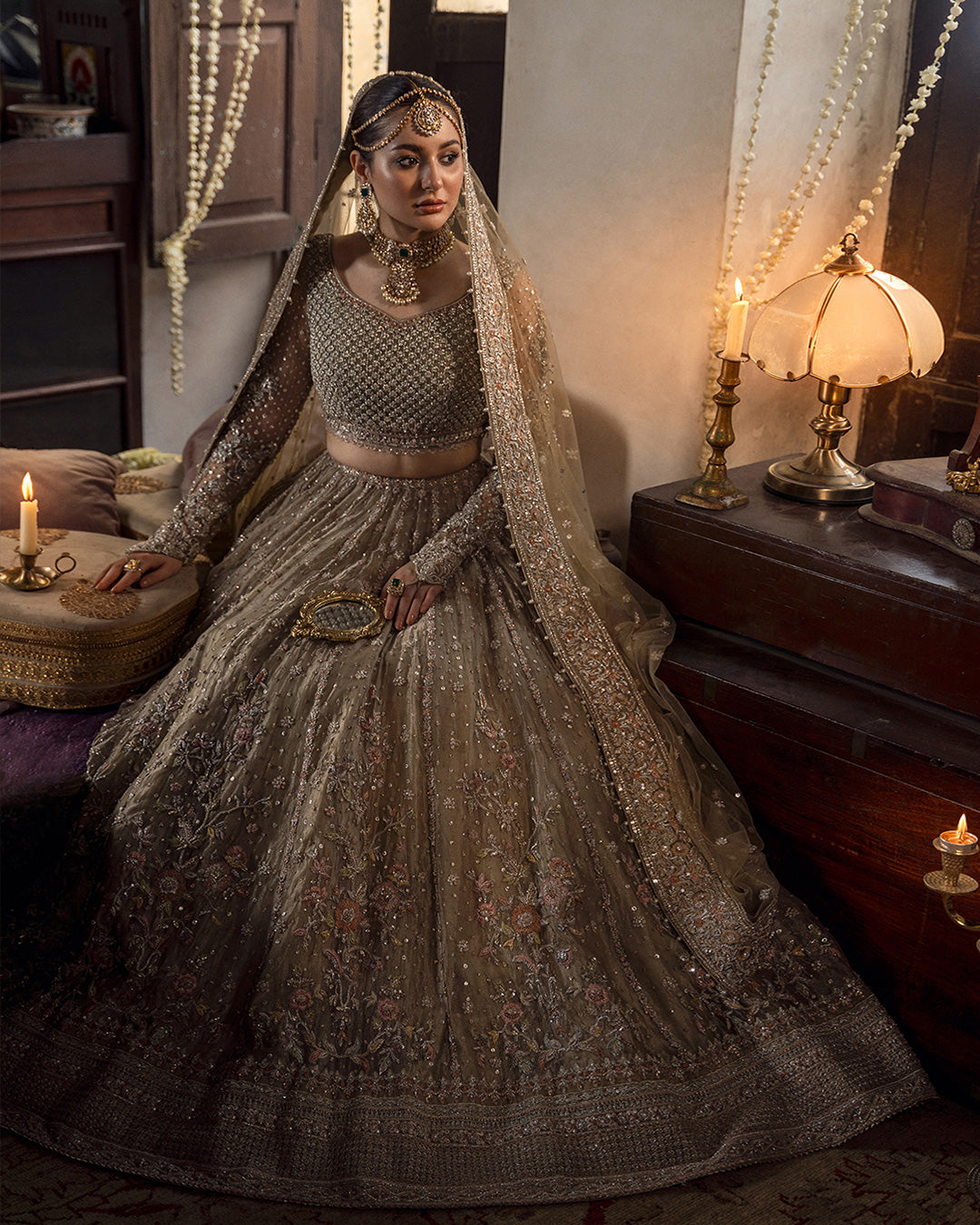 Hania Aamir - Mah Choli, Lehenga with Dupatta - COD | 30% OFF