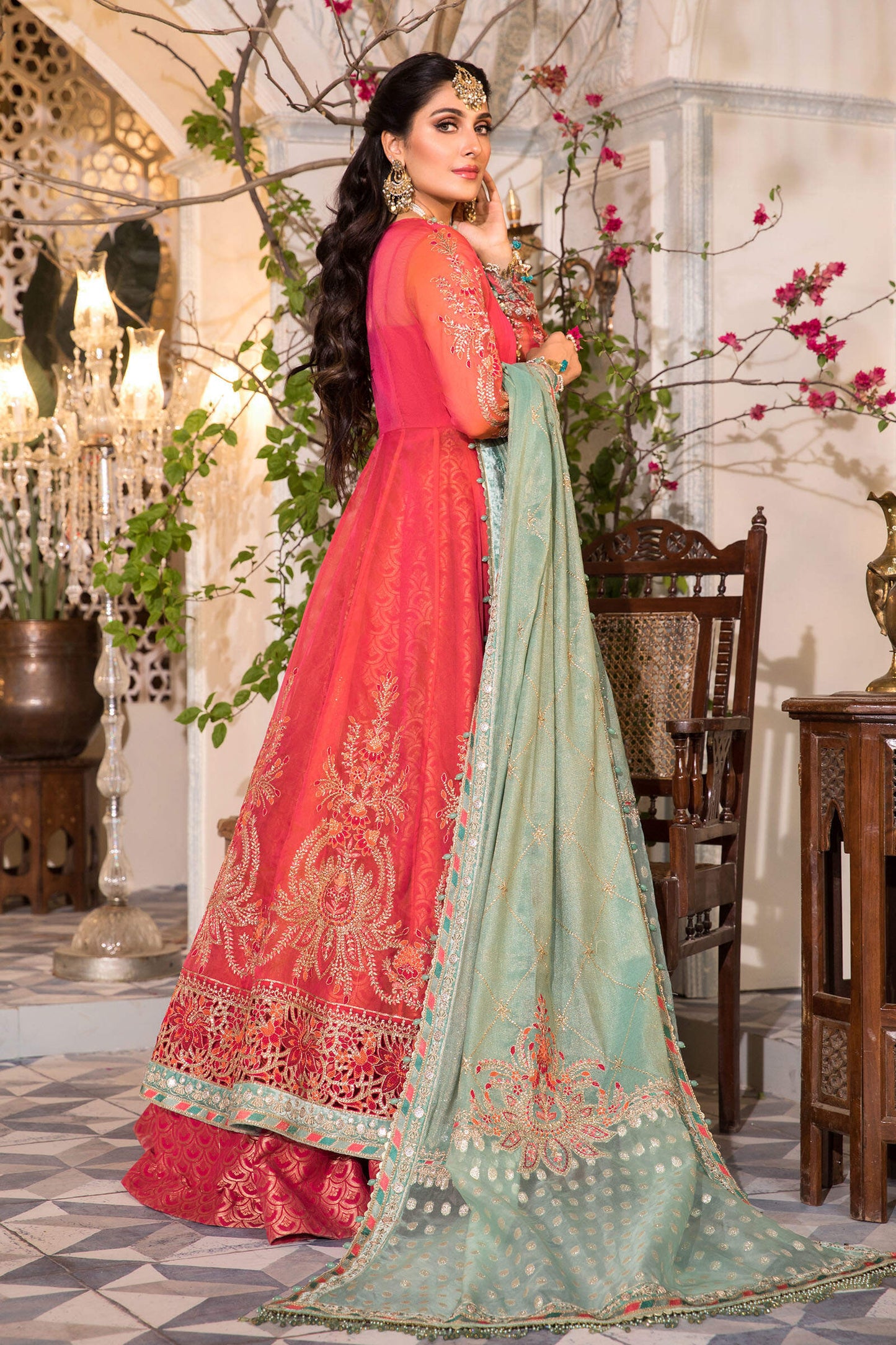 Ayeza Khan - Pinkish Red | 60% OFF