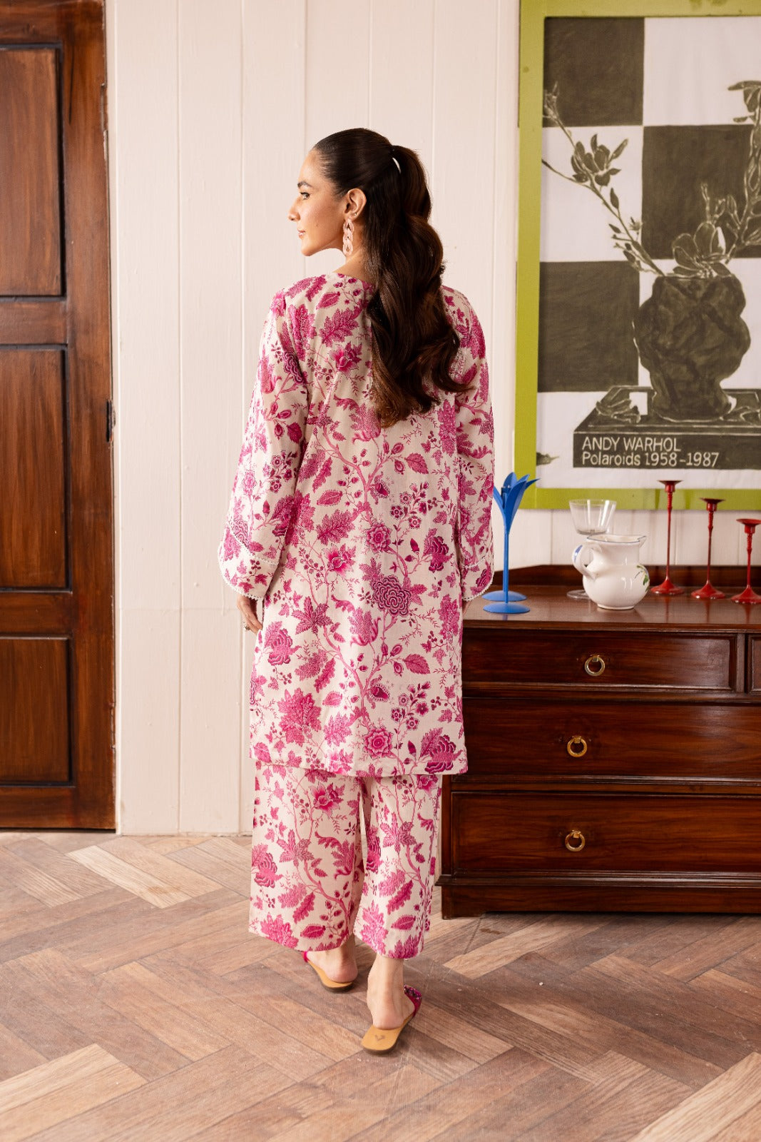 Pink Khaddar Shirt and Trouser - COD