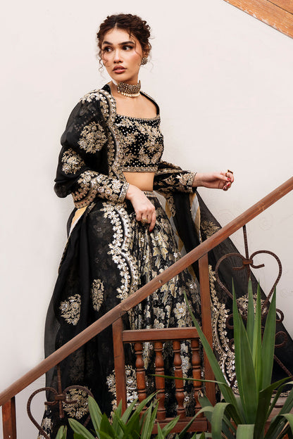 Hira Faisal -  Noor Jahan Crop Top, Skirt and Dupatta | 60% OFF