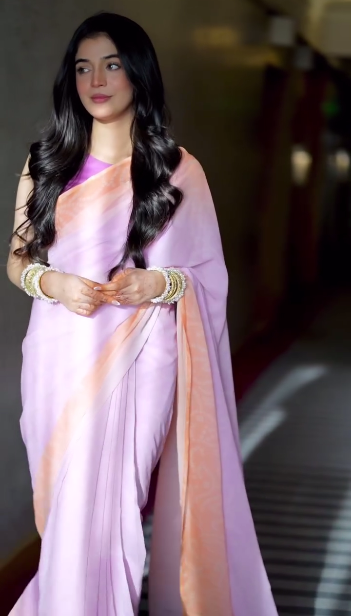 Laiba Khan Lilac Sari | 30% 0FF