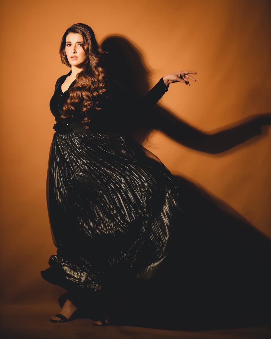 Hareem Farooq - Black velvet Maxi | 50% OFF