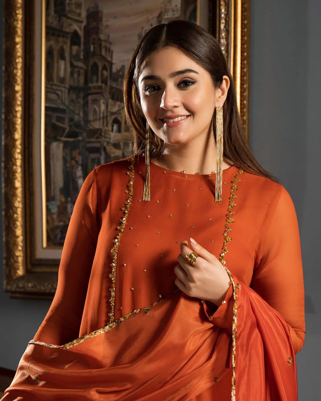 Durefishan Saleem - Niar Shirt, Pants and Dupatta outfit | 50% OFF