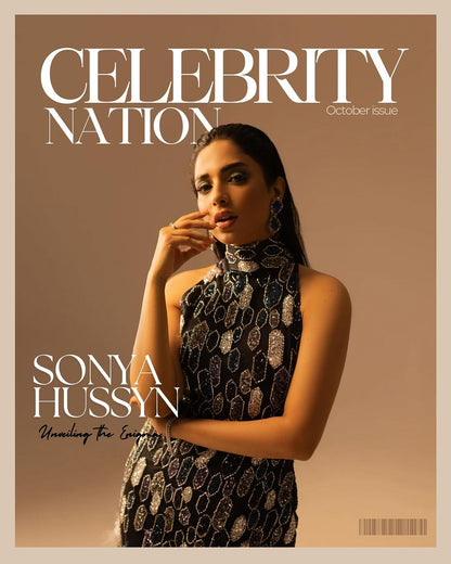 Sonya Hussain - Black Silhouette long dress | 60% OFF