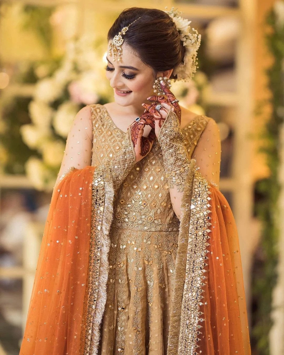 Minal Khan - Nyza Maxi, Trouser with Dupatta - COD | 50% OFF