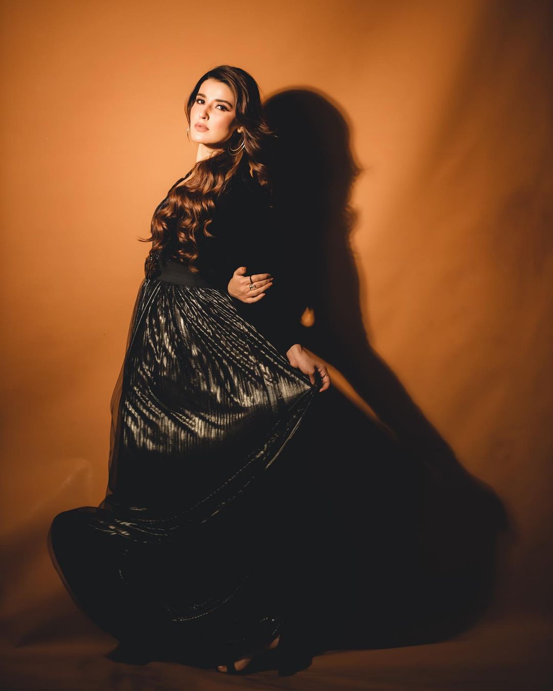 Hareem Farooq - Black velvet Maxi | 50% OFF