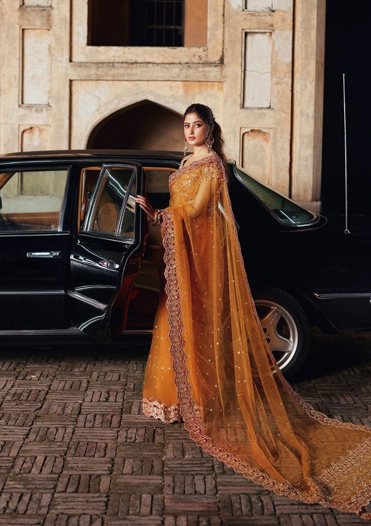 Sajal Ali - Rimsel Saree - COD | 50% OFF