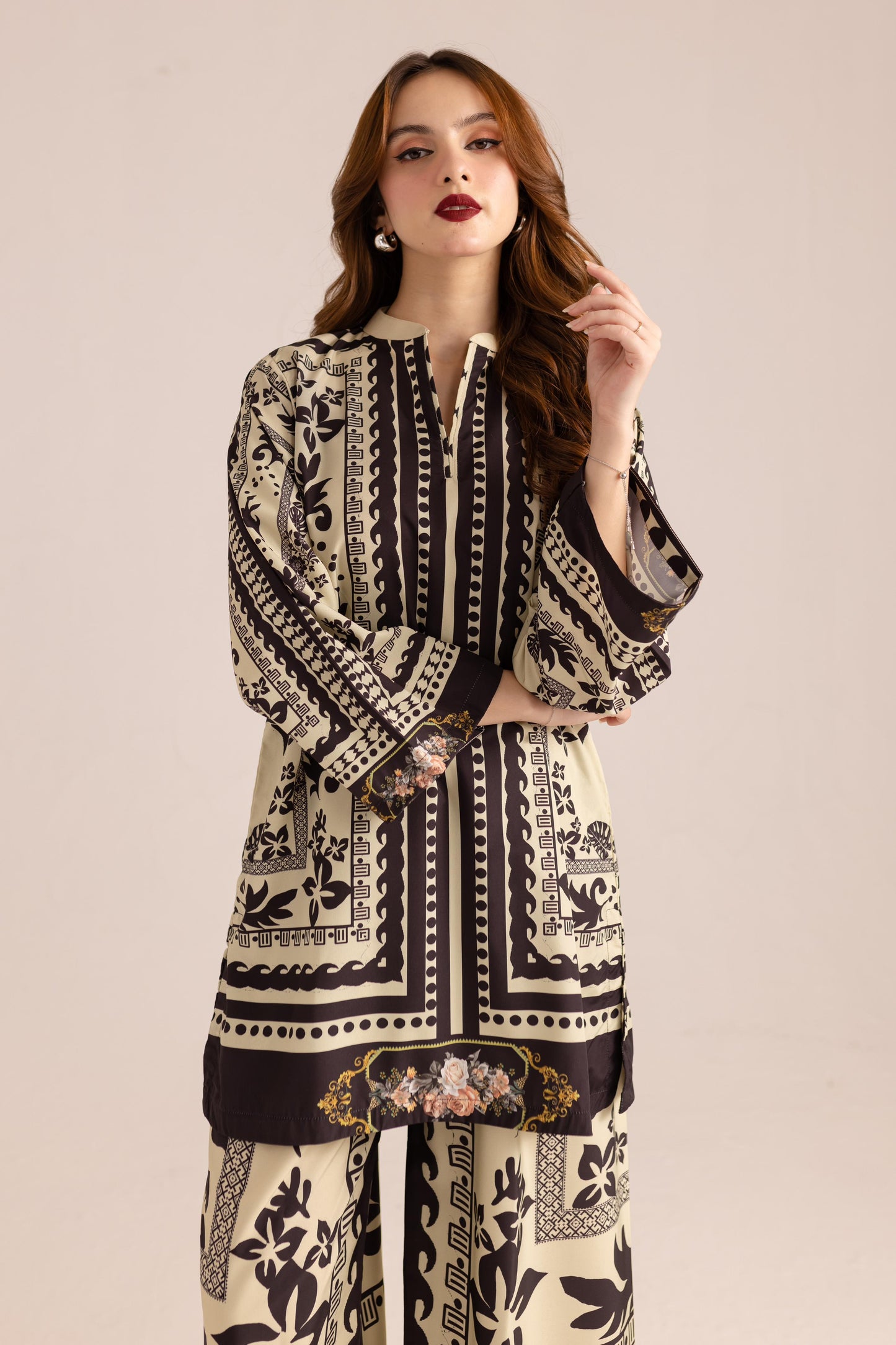 Hania Aamir - Heba Shirt and Trouser set - COD | 20% OFF