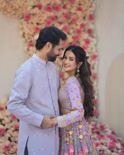 Lavender Sunlight Lehenga Choli Set | 75% OFF