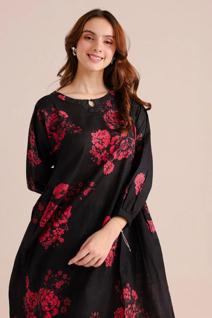 Floral Black Shirt and Trouser - COD | 30% OFF