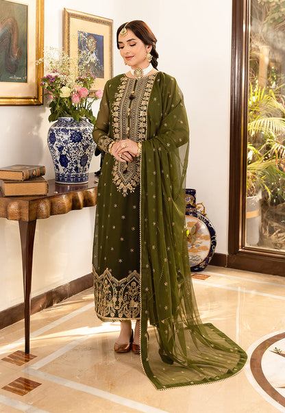 Yumna Zaidi - Meerub Shirt, Trouser and Dupatta - COD | 50% OFF